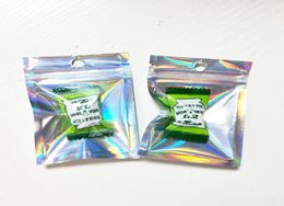 6x10cm Mini Hologram Package Bags 100pcs Front Clear Widely Candy Packaging Bag Small Gift Packing Pouches7640022