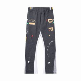 Męskie spodnie Wysokiej jakości designerski galeries dżinsy dżinsy spodni spodnie dresowe plamki