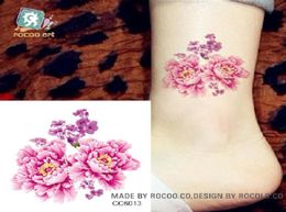 66cm Temporary fake tattoos Waterproof tattoo stickers body art Painting for party decoration etc mixed flower rose peony lotus7812689
