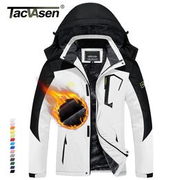 Tacvasen Winter Fashion Ski Skiboard Jacket Women Thermal Fleece Fish Fish Fish Disual Work Rain Rain Jacket Coat Windbreaker Parka 240109