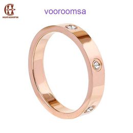 Carter Design Women Bead Rings Luxury Jewellery for Lady Gift Fashionable titanium steel ring simple temperament light luxury high end feeling With Original Box