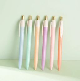 36pcs Cute Stationery Pastel Colour Ballpoint Pens for School Supplies Press Macaroon Colour Pens for Writing Office Accessories 240109
