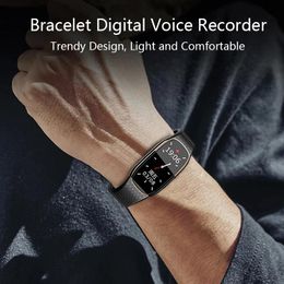 Recorder Bracelet Digital Voice Recorder Wristband Audio Recorder Watch Recording Noise Reduction HiFi Portable HD Audio MP3 Music Player