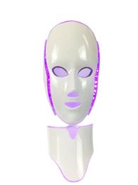 LED light therapy device wrinkle removal 7 Colour pon microcurrent machine skin rejuvenation facial mask beauty machine7438780