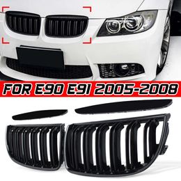 New Car Front Kidney Replacement Grilles For BMW 3 Series E90 E91 320i 323i 328i 335i 2005 2006 2007 2008 Racing Grill Hood Eyelids