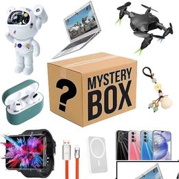 auricolari Mystery Box Borsa portafortuna C'è la possibilità di aprire cellulari Fotocamere Droni Console di gioco Smart Watch Auricolari Scatole misteriose Borsa per cuffie elettroniche