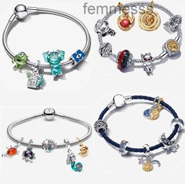 Hot Sales Game Charm Designer Bracelets for Women Fashion Jewellery Diy Fit Pandoras Disnes Pixas Monsters Inc Bracelet Set Christmas Party Gift with Box Wh