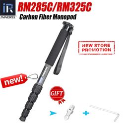 Monopods RM285C/RM325C 5Section Professional Travel Carbon Fiber Portable Monopod Can Stand with the Mini Tripod Base for DSLR camera