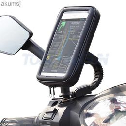 Cell Phone Mounts Holders Bicycle Motorcycle Phone Holder Waterproof Case Bike Phone Bag for Mobile Stand Support Scooter Cover YQ240110