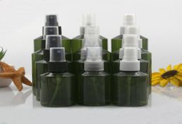 Packing Bottles 10pcs 50ml 100ml 150ml 200ml Plastic Dark Green Empty PET Spray With 3 Colors Sprayer Light Avoiding Mist Bottle T3259943