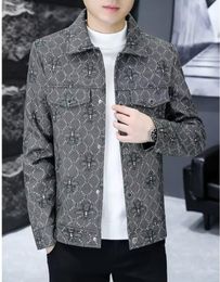 Spring new brand lapel polos collar men's Jacket Designer autumn Men Coat casual Outdoor Fashion pluz size male luxury jackets and coats clothes 4XL