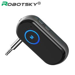 Connectors Bluetooth 5.0 Transmitter Receiver Hifi Hd Stereo Bluetooth Audio Adapter Jack 3.5mm Car Wireless Audio Music Receiver for Speak