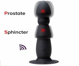 Anal Toys Alona Vibrating Prostate Massage Remote Control Butt Plug Male with Suction Cup A9852842454