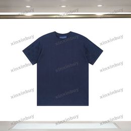xinxinbuy 2024 Men designer Tee t shirt Arm jacquard sleeve letters 1854 women black white Grey blue red XS-XL