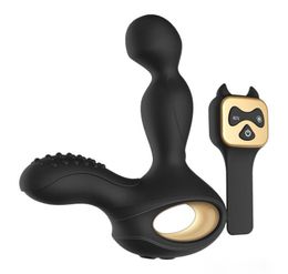 360 Rotation Anal Vibrator Heating Prostate Massage Anal Toys for Men Butt Plug Tail Male Masturbator sex toys J19543642638