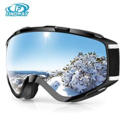 Goggles Findway Ski Goggles OTG with Anti Fog 100% UV Protection Skiing Glasses Suitable for Adult /Teenagers Compatible Ski Helmet