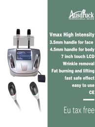 Newest vmax High Intensity Focused Ultrasound Hifu Face Lift Body Shaping Machine2494878