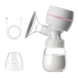 Portable Integrated Electric Breast Pump with LED Screen for Breastfeeding 3 Modes 9 Suction Level Low Noise 180ml Milk Bottle 240109