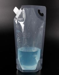 1000ml 1L Stand Up Plastic Drink Packaging Spout Bag Pouch for Beverage Liquid Juice Milk Coffee Water7601297