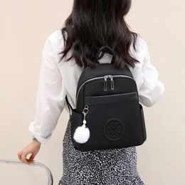 School Bags Women's Leather Backpacks For Woman Bagpack Mini Waterproof Light Outdoors High-capacity Oxford Handbags Student