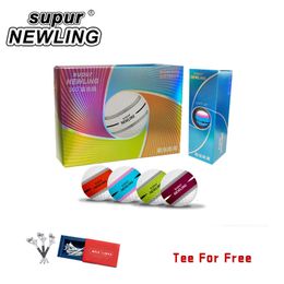 Golf Balls Three Layer Professional Competition Game Balls Long Distance Golf Swing Trainer Putting Practice Bulk Ball Supplies 240109