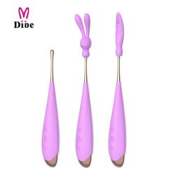 DIBE 7 Mode speed Vibrator USB Powerful Vibrating Silicone Gspot Clitoris Vagina anal Stimulator Massage Sex Toys for Women 201212931550