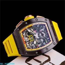 RichardMill RM011 Men's Watches Fly-Back Chronograph (yellow) Watch FUN HP