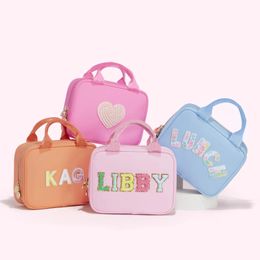 Nylon Lunch Bag for Women Kids Cooler Thermal Portable Box Ice Pack Tote Food Picnic Bags Color Work 240109