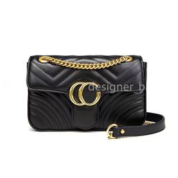 Designers Bags Classic Marmont women luxurys designers bags real leather Handbags chain Cosmetic messenger Shopping shoulder bag Totes lady wallet purse