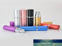 Aluminium Perfume Bottle 5 ML Portable Refillable Glass Perfume Bottle Aluminum Sprayl Perfume Atomizer Travel Bottles LZ04073589108