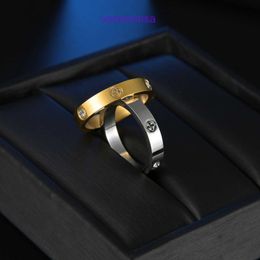 Carter Classic Designer Rings for Men and Women same style diamond one word titanium steel rings men women are plated without With Original Box Pyj