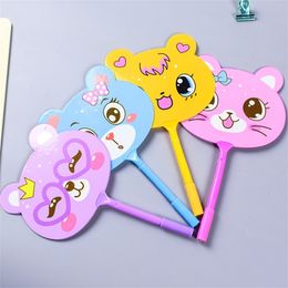 36pcs cartoon animal fan ball pen children gifts lovely creative Korean stationery primary school prizes wholesale 240109