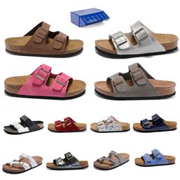 Boston Clogs Designer Sandals Slippers Slides Cork Flat Summer Leather Slide Favourite Beach Loafers Casual Shoes Women Men Arizona Mayari