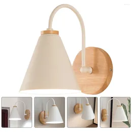 Wall Lamp Wooden Light Porch Decor Simple Style Aisle Lights Home Decoration White