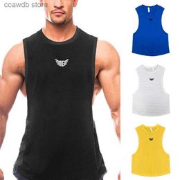 Men's Tank Tops Summer Tank Top Mens Gym Fitness Training Clothing Quick Dry Loose Bodybuilding Sleeveless Shirts Man Fashion Basketball Vest T240110