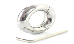 3033mm penis ring stainless steel scrotum bondage ball stretcher cockring testicle weight pendant cock rings sex toys for men1938330