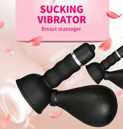 Female Breast Nipple Massage Machine Chest Enlargement Brush Sucker Adult Sucking Vacuum Clamps Pump3263406