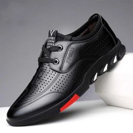 Men Leather Shoes Fashion Daily Office Sneakers Zapatos Hombre Casual Loafers Comfortable Soft Driving Walking 240110