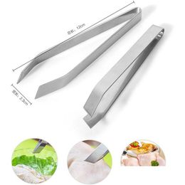 Other Kitchen Dining Bar 500Pcs Stainless Steel Fish Bone Pliers Pincer Pler Tweezer Tongs Pick-Up Utensils Kitchen Seafood Tool Dhw8C