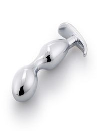 Large Size Prostate Massager Fun Gspot Metal Anal Beads Hook Butt Plug Jewellery Crystal Adult Sex Toy For Men Women Y1907167766637