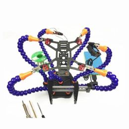 Helping Hands Third Hand Soldering Tool 6 Flexible Arms Six Arm Soldering Station With Swivelling Alligator for RC Drone