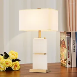 Table Lamps Factory Direct Study Room Lighting Modern White Marble Lamp Led Decorative