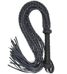 70cm BDSM Bondage Sex Whip Flogger Ass Spanking Heavy Play Training Tool Toys Adult Games For Couples Genuine Leather GN2924010621152095