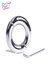 Sweet Dream 283033394550mm Stainless Steel Penis Rings Cock Rings Scrotum Pendant Sex Toys for Men Sex Products BLM105 Y18927371379