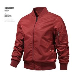 Spring Autumn Fashion Men Jacket Bomber Jackets Business Casual Streetwear Male Coats Simple Windbreaker British Style Coat 240109