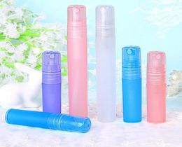 Whole 3ml 5ml 8ml 10ml plastic frosted perfume atomizer spray bottle perfume bottle LX30763275730