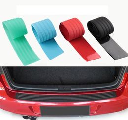 Rubber Car Door Sill Bumper Protector Trunk Guard Plate Sticker Rear Bumper Protection Trim Cover Strip Scratch Plate1872130