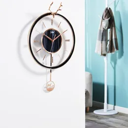 Wall Clocks Luxury Modern Silent Fashion Simple Restaurant Watch Nordic Aesthetic Horloge Murale Living Room Decoration