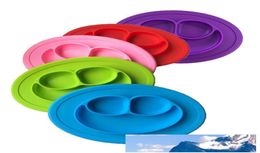 Baby Silicone Bowls Dishes Plates Children Food Grade Silicone Non Slip Cute Bowl Kid Baby One Piece Dish Dining Mat 7 Colours DBC 1105921