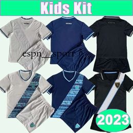 espnsport 2023 Guatemala National Team Mens Soccer Jerseys LOM OSCAR SANTIS Home White Away Blue 3rd Children's Clothing Football Shirts Short Sleeve Uniforms